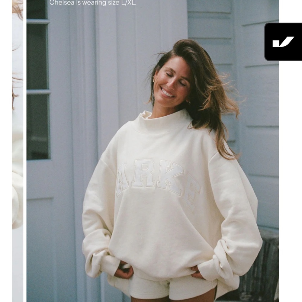 PARKE Cream Women's Sweatshirt